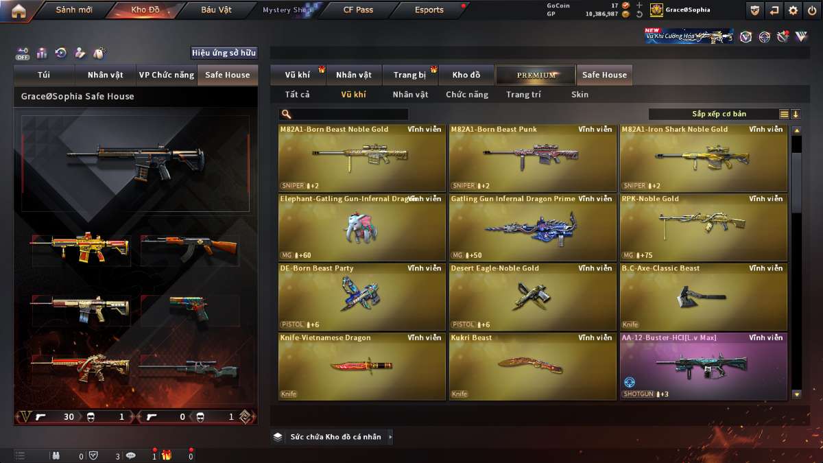 shop acc cf uy tin gia re